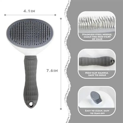 Gentle Groom™ Self-Cleaning Pet Brush