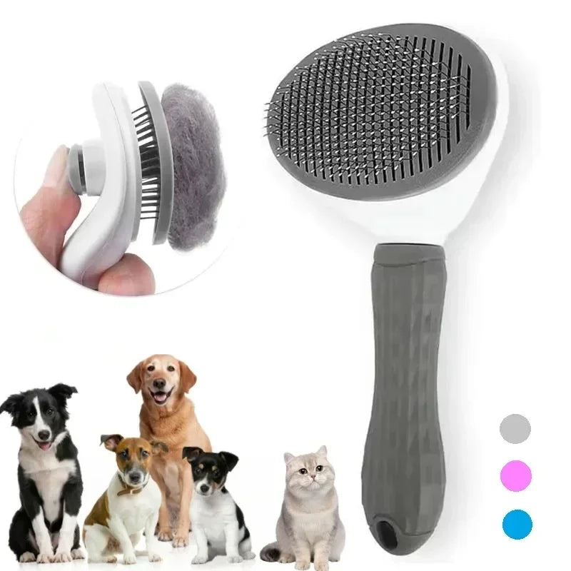 Gentle Groom™ Self-Cleaning Pet Brush