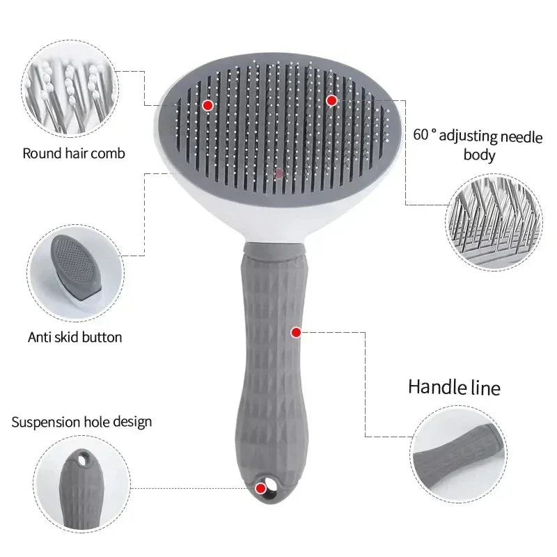 Gentle Groom™ Self-Cleaning Pet Brush