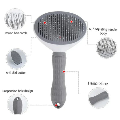 Gentle Groom™ Self-Cleaning Pet Brush